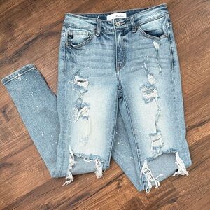 KanCan Light Blue Distressed Boyfriend Jeans